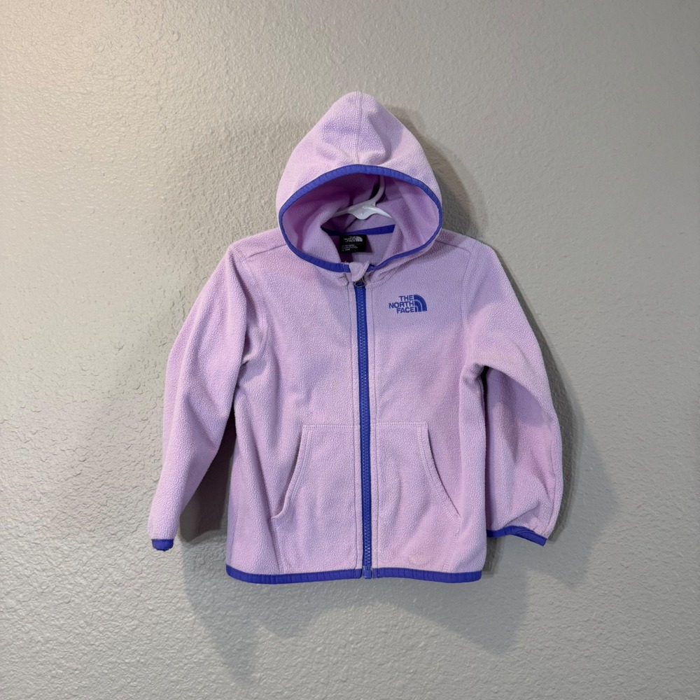 The North Face Infant's Size 18-24M Purple Fleece Hoodie Full Zip Jacket